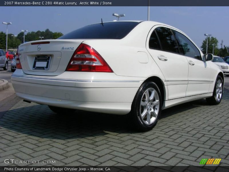 Arctic White / Stone 2007 Mercedes-Benz C 280 4Matic Luxury