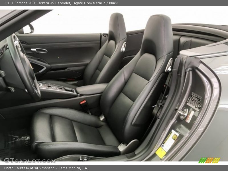 Agate Grey Metallic / Black 2013 Porsche 911 Carrera 4S Cabriolet