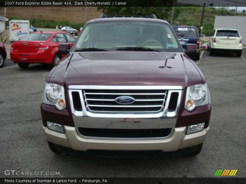 Dark Cherry Metallic / Camel 2007 Ford Explorer Eddie Bauer 4x4