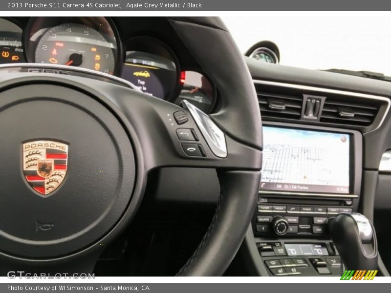 Agate Grey Metallic / Black 2013 Porsche 911 Carrera 4S Cabriolet