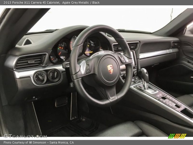 Agate Grey Metallic / Black 2013 Porsche 911 Carrera 4S Cabriolet