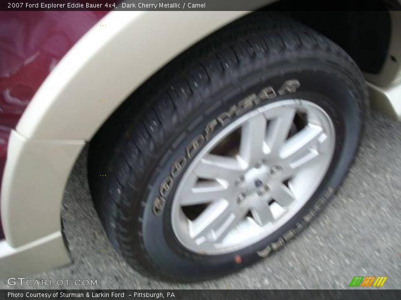 Dark Cherry Metallic / Camel 2007 Ford Explorer Eddie Bauer 4x4
