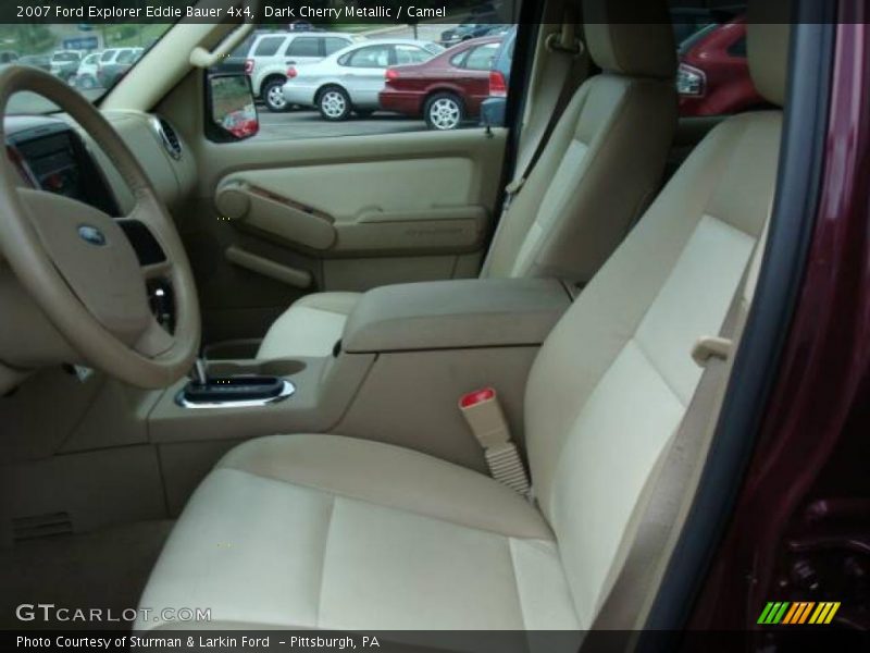 Dark Cherry Metallic / Camel 2007 Ford Explorer Eddie Bauer 4x4