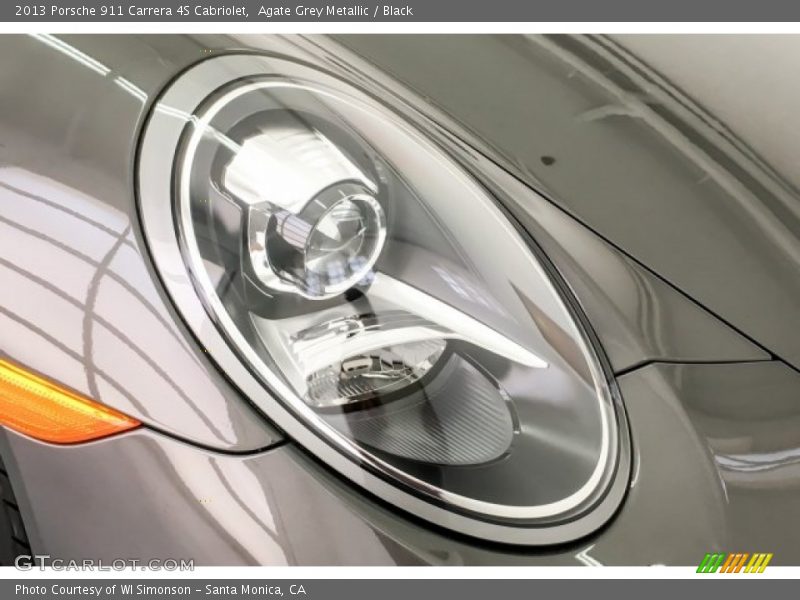 Agate Grey Metallic / Black 2013 Porsche 911 Carrera 4S Cabriolet