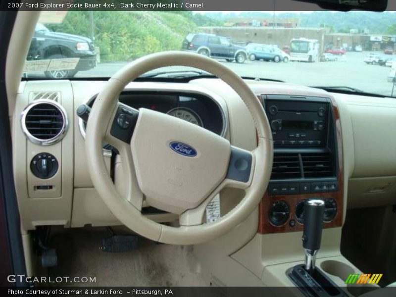 Dark Cherry Metallic / Camel 2007 Ford Explorer Eddie Bauer 4x4