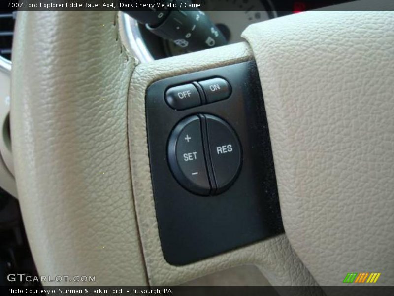 Dark Cherry Metallic / Camel 2007 Ford Explorer Eddie Bauer 4x4