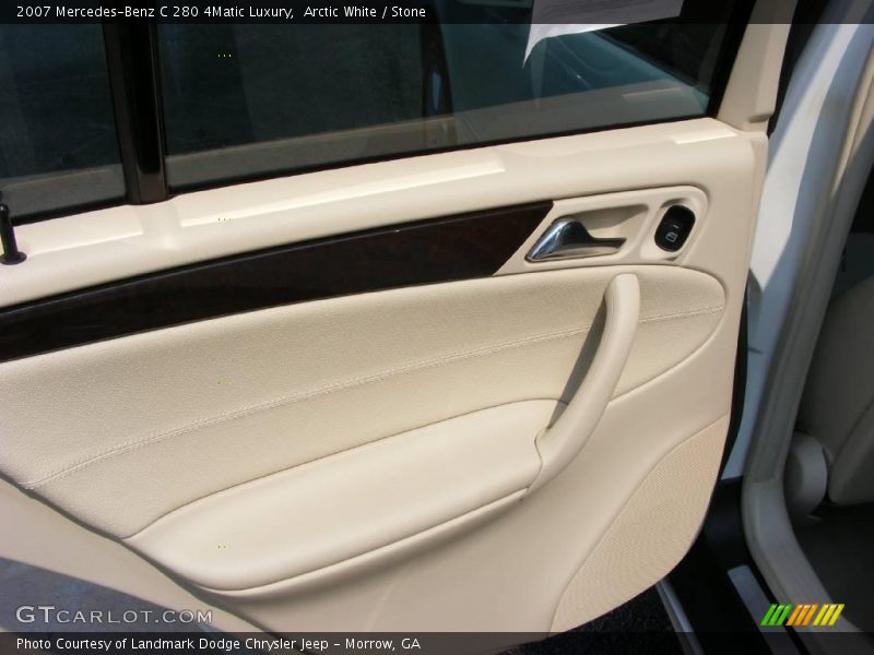 Arctic White / Stone 2007 Mercedes-Benz C 280 4Matic Luxury
