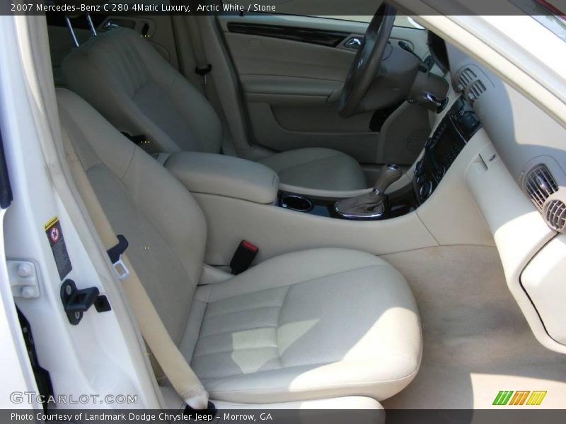 Arctic White / Stone 2007 Mercedes-Benz C 280 4Matic Luxury