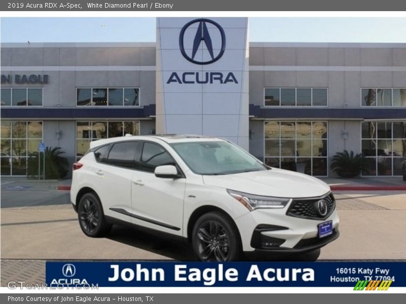 White Diamond Pearl / Ebony 2019 Acura RDX A-Spec