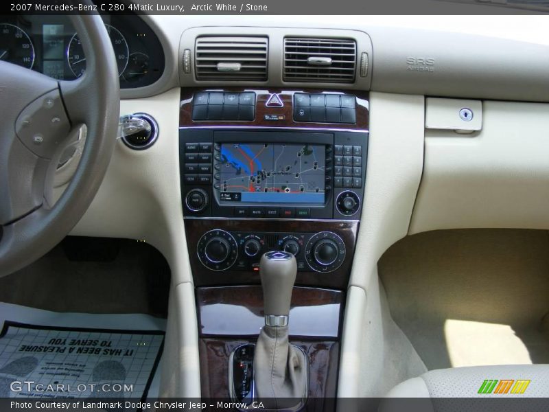 Arctic White / Stone 2007 Mercedes-Benz C 280 4Matic Luxury