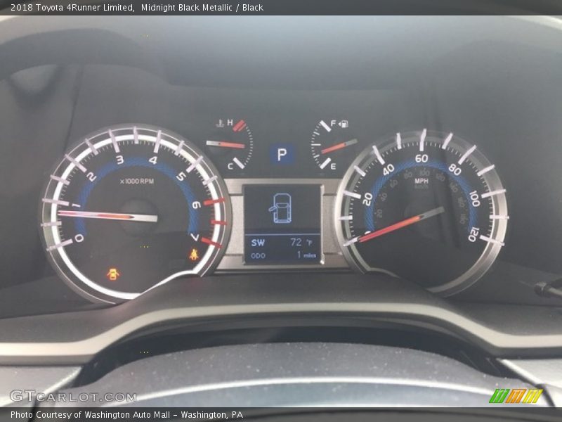Midnight Black Metallic / Black 2018 Toyota 4Runner Limited