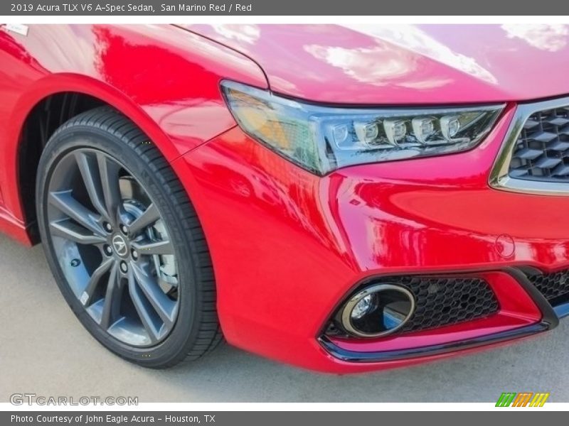 San Marino Red / Red 2019 Acura TLX V6 A-Spec Sedan