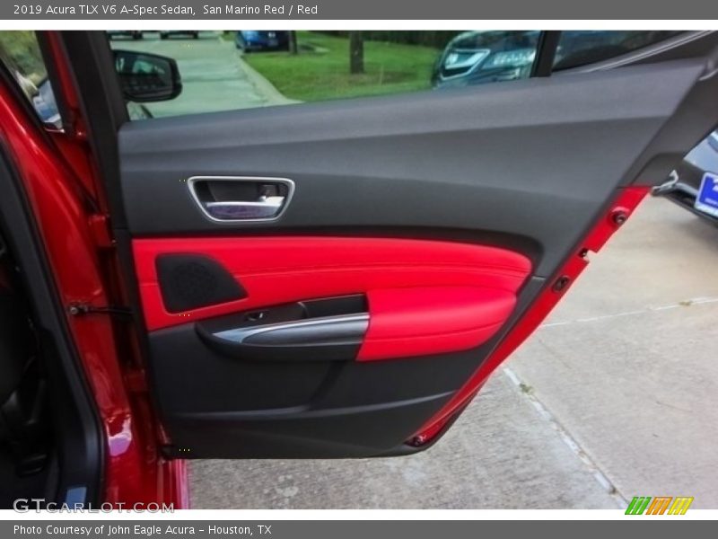 San Marino Red / Red 2019 Acura TLX V6 A-Spec Sedan