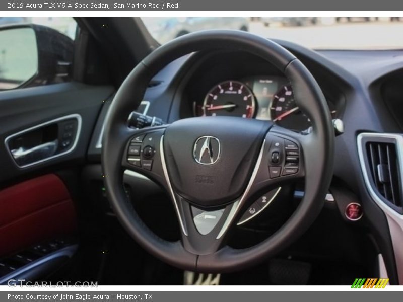 San Marino Red / Red 2019 Acura TLX V6 A-Spec Sedan