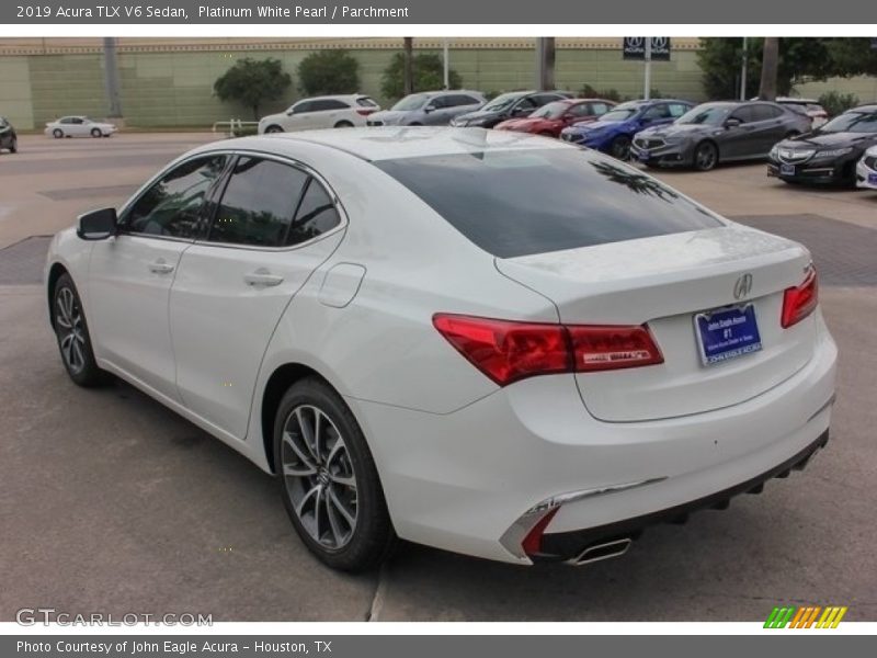 Platinum White Pearl / Parchment 2019 Acura TLX V6 Sedan
