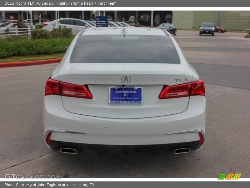 Platinum White Pearl / Parchment 2019 Acura TLX V6 Sedan