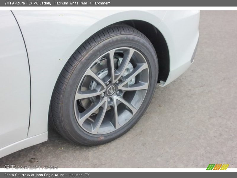 Platinum White Pearl / Parchment 2019 Acura TLX V6 Sedan