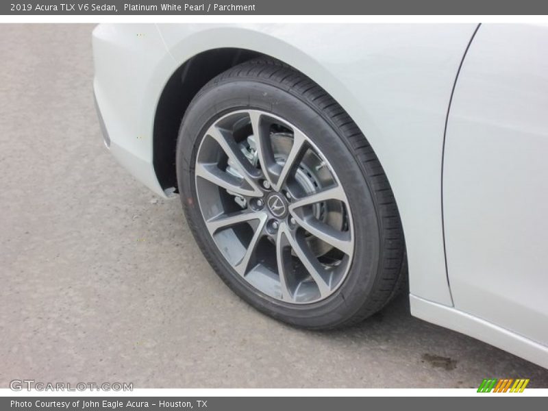 Platinum White Pearl / Parchment 2019 Acura TLX V6 Sedan