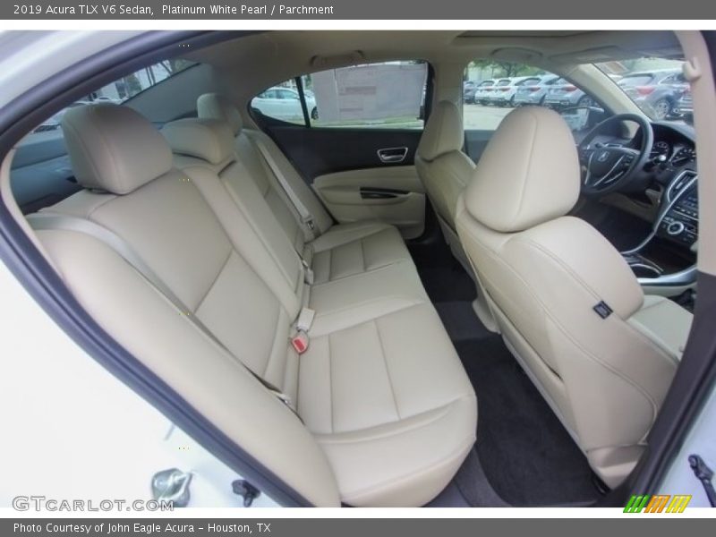 Platinum White Pearl / Parchment 2019 Acura TLX V6 Sedan