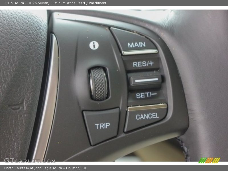 Platinum White Pearl / Parchment 2019 Acura TLX V6 Sedan