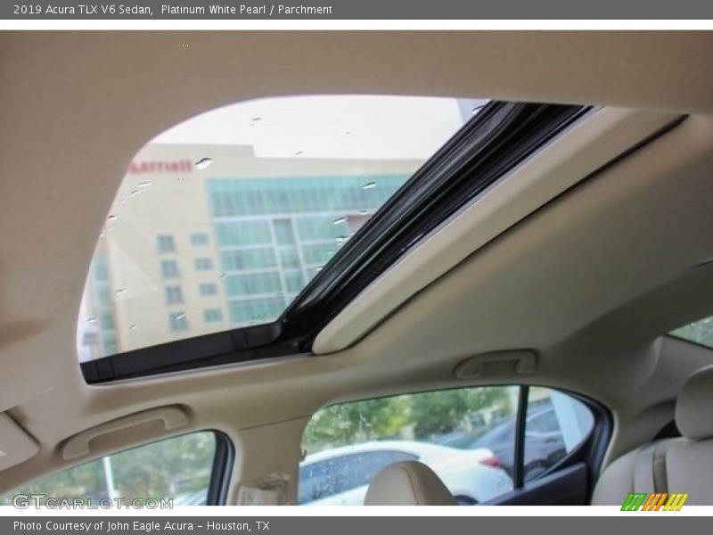 Platinum White Pearl / Parchment 2019 Acura TLX V6 Sedan