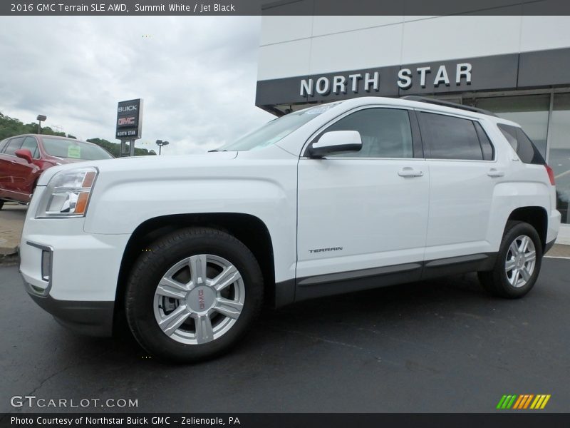 Summit White / Jet Black 2016 GMC Terrain SLE AWD