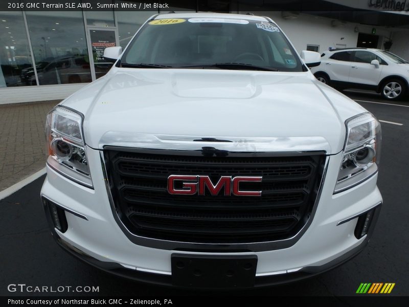 Summit White / Jet Black 2016 GMC Terrain SLE AWD
