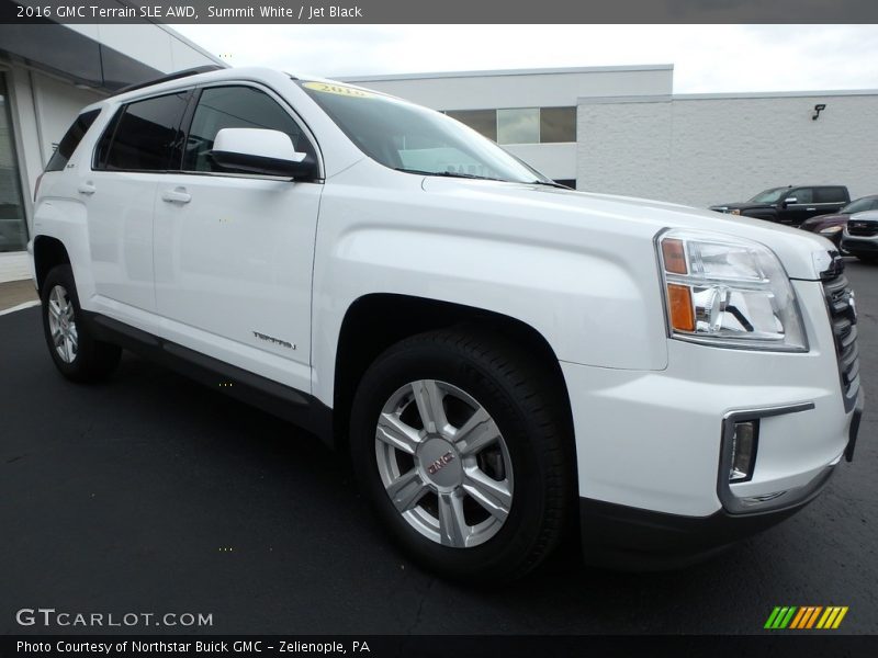 Summit White / Jet Black 2016 GMC Terrain SLE AWD