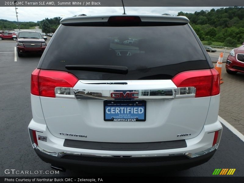 Summit White / Jet Black 2016 GMC Terrain SLE AWD