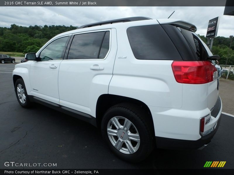 Summit White / Jet Black 2016 GMC Terrain SLE AWD