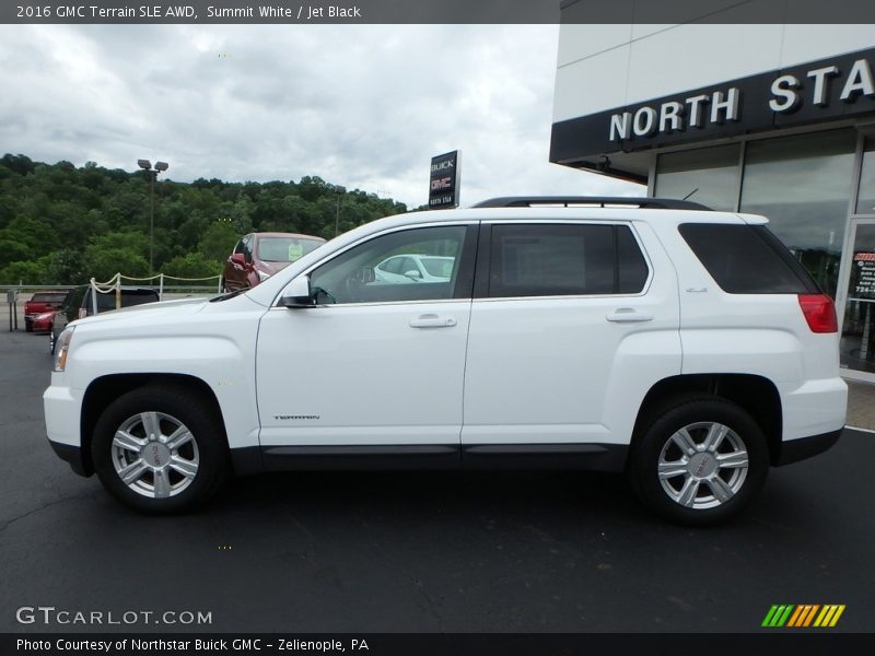 Summit White / Jet Black 2016 GMC Terrain SLE AWD