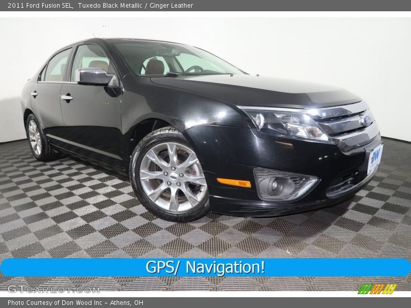 Tuxedo Black Metallic / Ginger Leather 2011 Ford Fusion SEL
