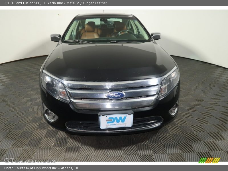 Tuxedo Black Metallic / Ginger Leather 2011 Ford Fusion SEL