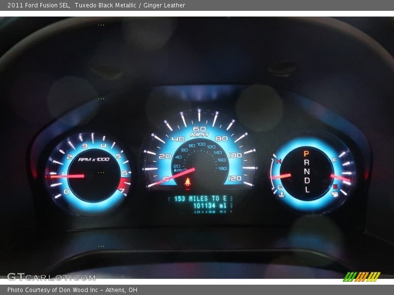 Tuxedo Black Metallic / Ginger Leather 2011 Ford Fusion SEL