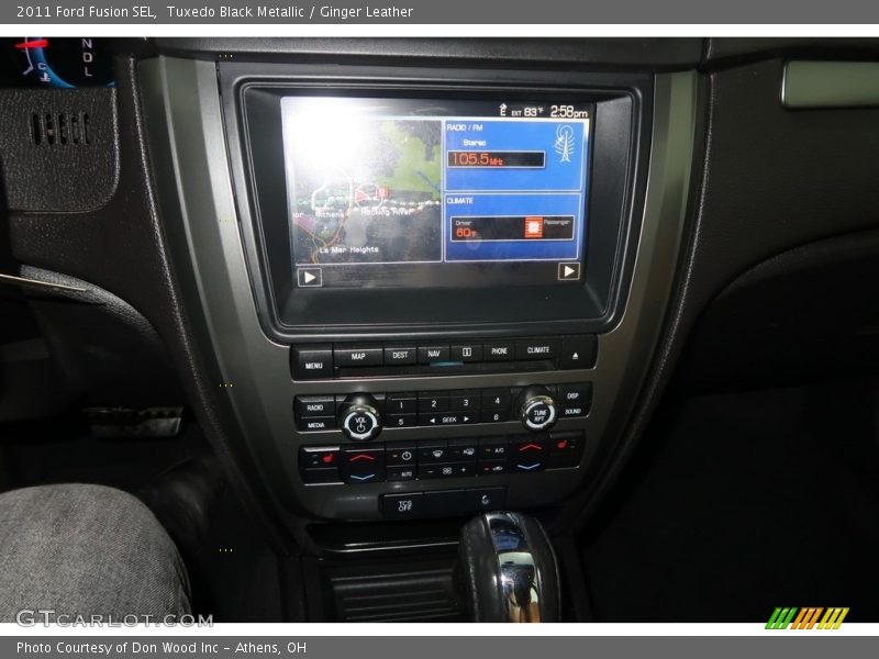 Tuxedo Black Metallic / Ginger Leather 2011 Ford Fusion SEL