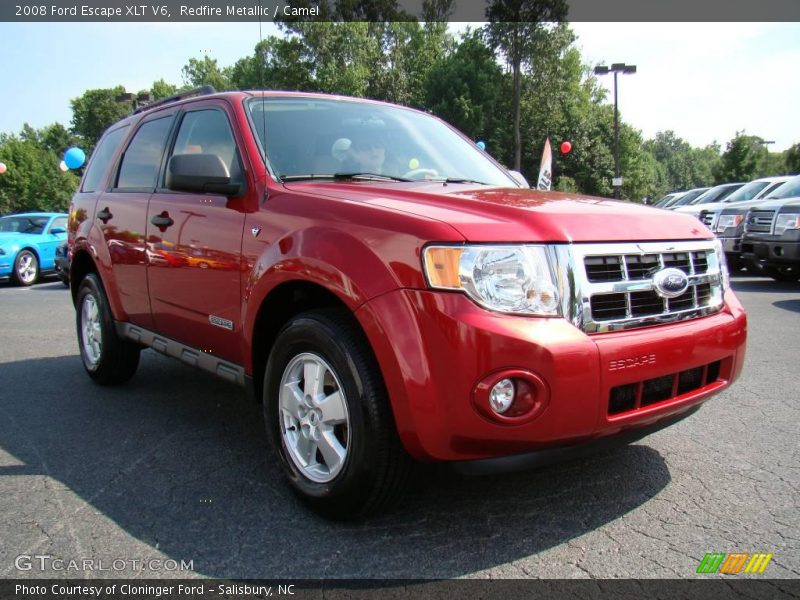 Redfire Metallic / Camel 2008 Ford Escape XLT V6