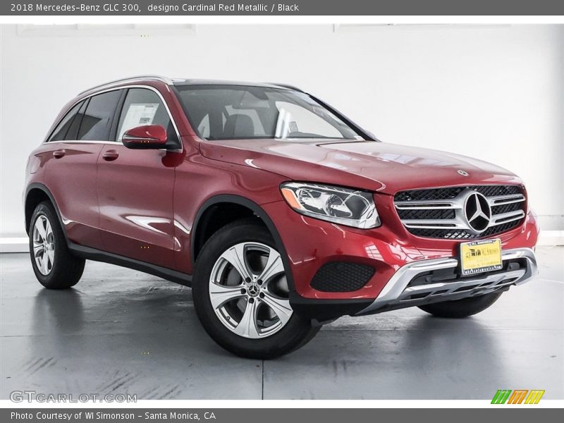 designo Cardinal Red Metallic / Black 2018 Mercedes-Benz GLC 300