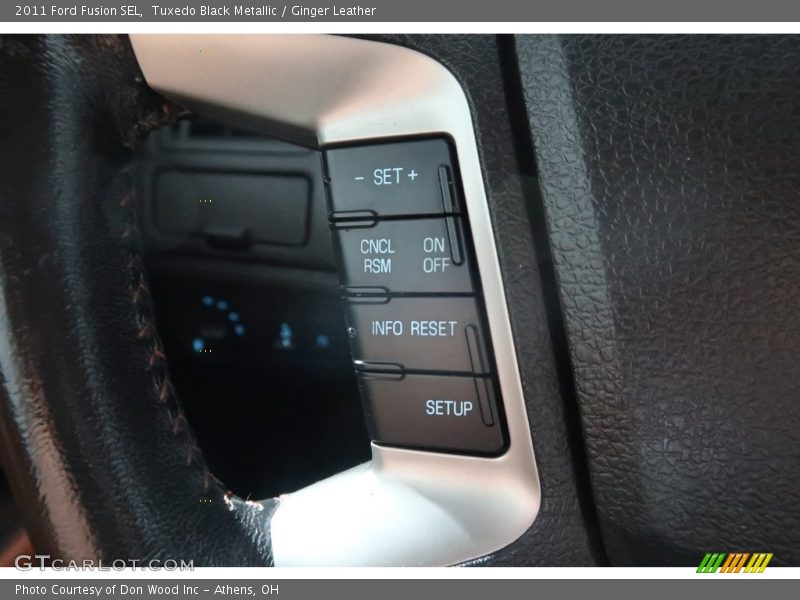Tuxedo Black Metallic / Ginger Leather 2011 Ford Fusion SEL