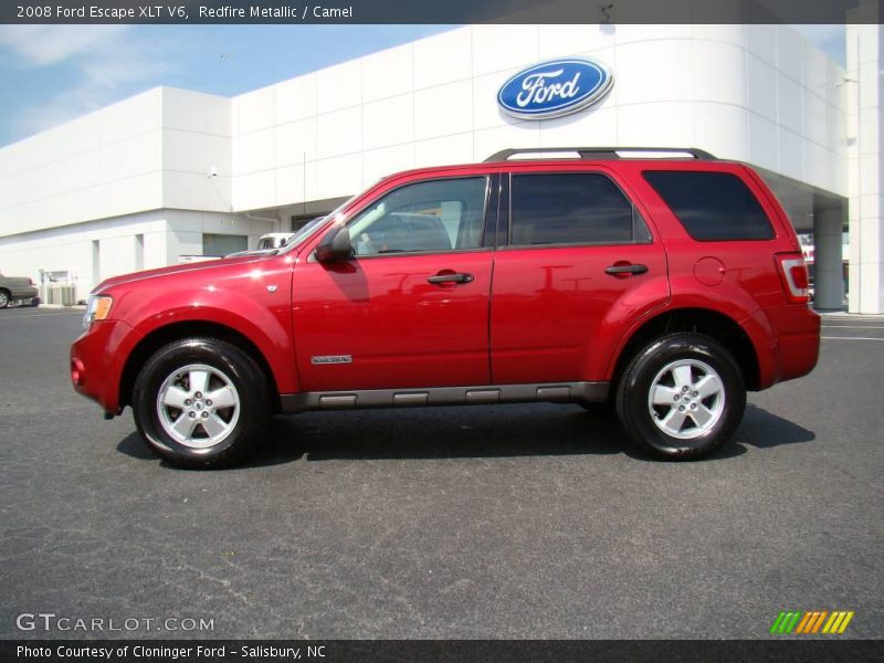 Redfire Metallic / Camel 2008 Ford Escape XLT V6