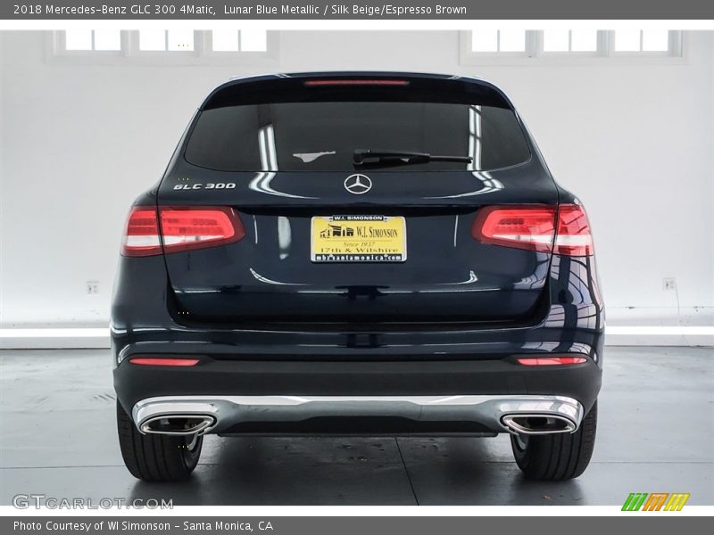 Lunar Blue Metallic / Silk Beige/Espresso Brown 2018 Mercedes-Benz GLC 300 4Matic