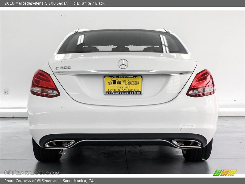 Polar White / Black 2018 Mercedes-Benz C 300 Sedan