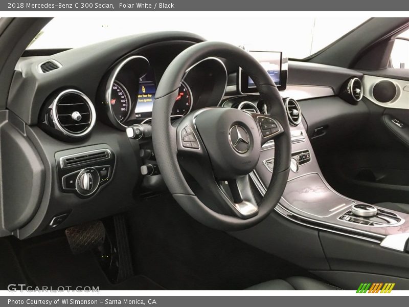 Polar White / Black 2018 Mercedes-Benz C 300 Sedan