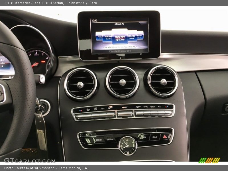 Polar White / Black 2018 Mercedes-Benz C 300 Sedan