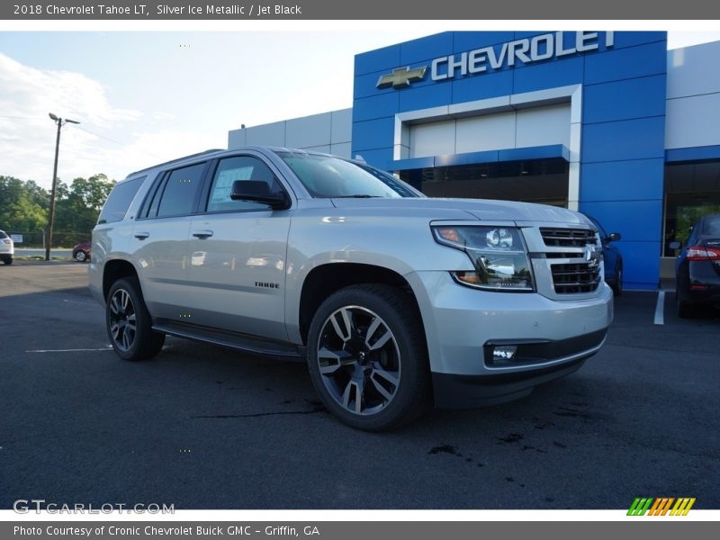 Silver Ice Metallic / Jet Black 2018 Chevrolet Tahoe LT