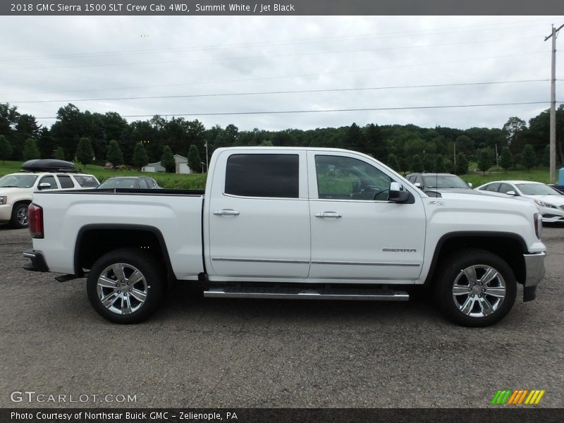 Summit White / Jet Black 2018 GMC Sierra 1500 SLT Crew Cab 4WD