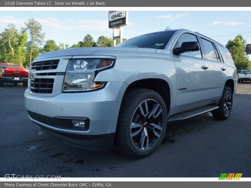 Silver Ice Metallic / Jet Black 2018 Chevrolet Tahoe LT