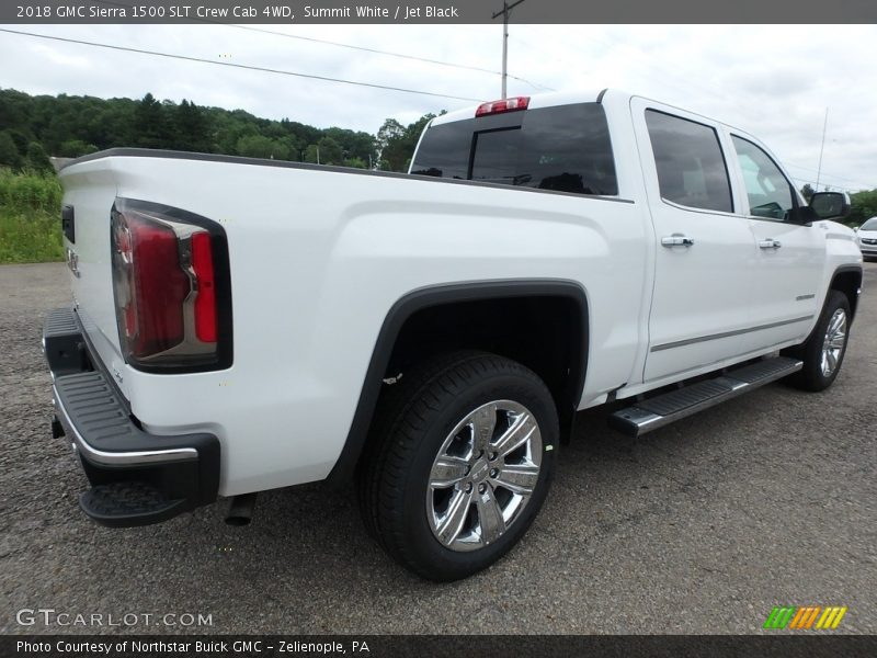 Summit White / Jet Black 2018 GMC Sierra 1500 SLT Crew Cab 4WD