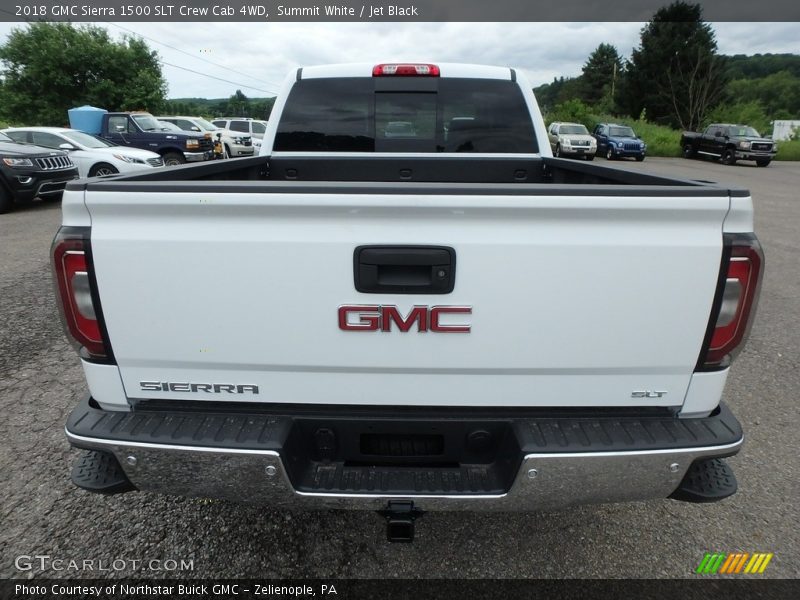 Summit White / Jet Black 2018 GMC Sierra 1500 SLT Crew Cab 4WD