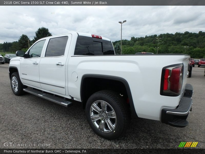 Summit White / Jet Black 2018 GMC Sierra 1500 SLT Crew Cab 4WD