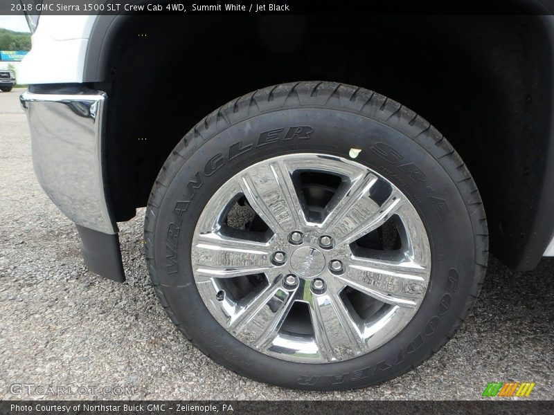 Summit White / Jet Black 2018 GMC Sierra 1500 SLT Crew Cab 4WD